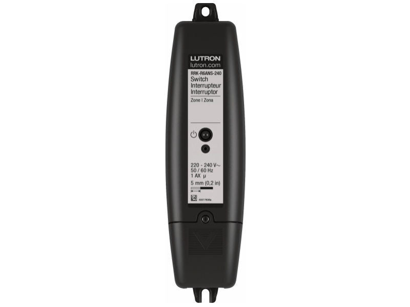 Lutron RRK-R6ANS-240 RF switch module, 6A neutral-based 240V unit for HomeWorks QS systems