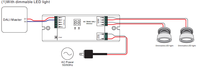 The SR-2303AC is a Triac DALI dimmer designed with 100-240VAC input and 100-240VAC output and safe and reliable full...