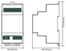 4CH 4x12A DIN Rail DALI DALI-2 Relay Switch SR-2701DIN-DT7. ... Product Dimensions. Wiring Diagram. Wiring Diagram
