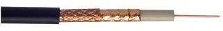 WF100 75-Ohm Satellite Premium Coaxial Cable, Black, 100m
