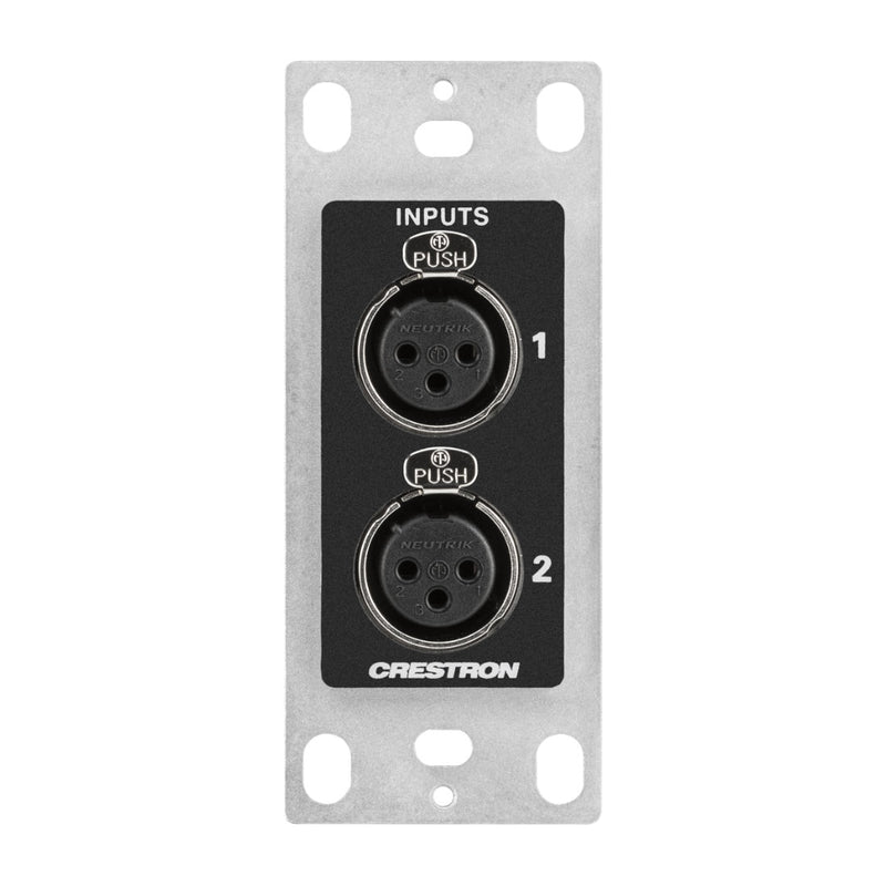 Crestron DM-NAX-2XLRI-1G Audio-over-IP Wall Plate with XLR