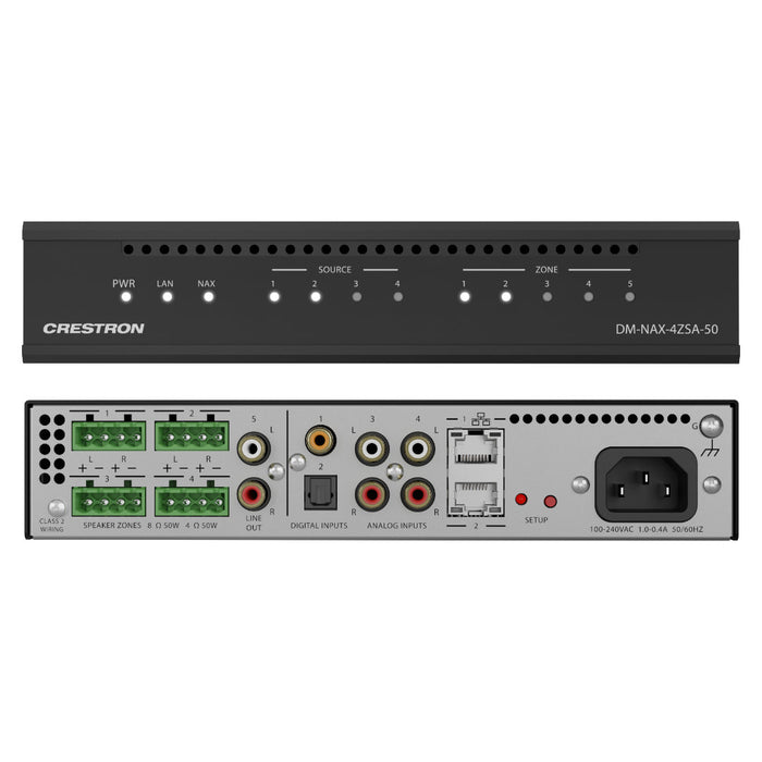 Crestron DM-NAX-4ZSA-50 4+1 Zone Streaming Amplifier