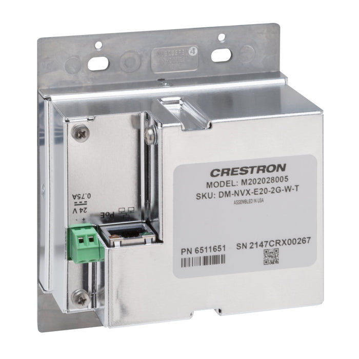 Crestron DM-NVX-E20-2G 4K60 Network AV Encoder Wall Plate