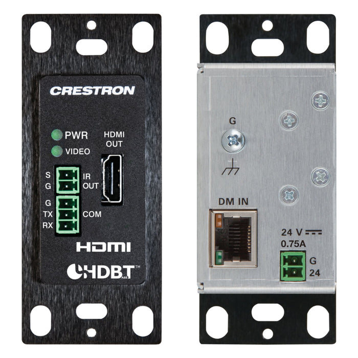 Crestron DM-RMC-4K-100-C-1G 4K DigitalMedia 8G+ Receiver & Room Controller 100 Wall Plate