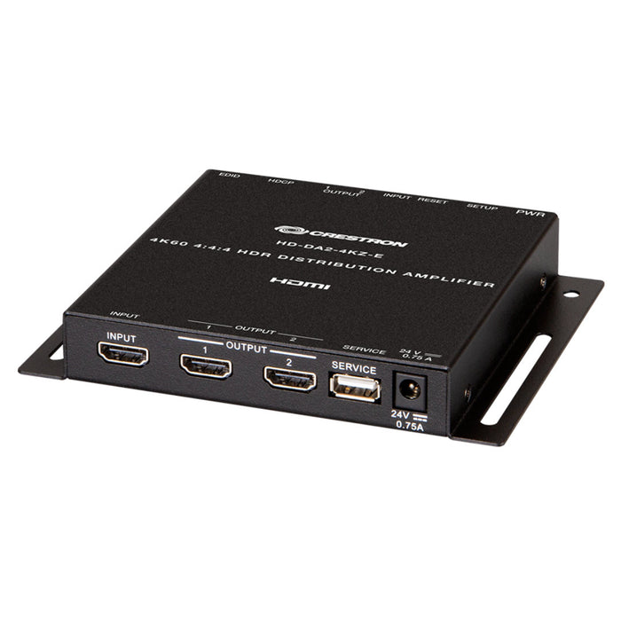 Crestron HD-DA2-4KZ-E 1:2 HDMI Distribution Amplifier w/ 4K60 & HDR Support