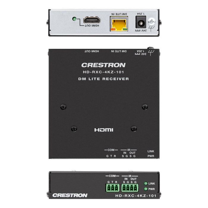 Crestron HD-RXC-4KZ-101 DM Lite 4K60 Receiver for HDMI, RS-232, & IR Signal Extension over CATx Cable