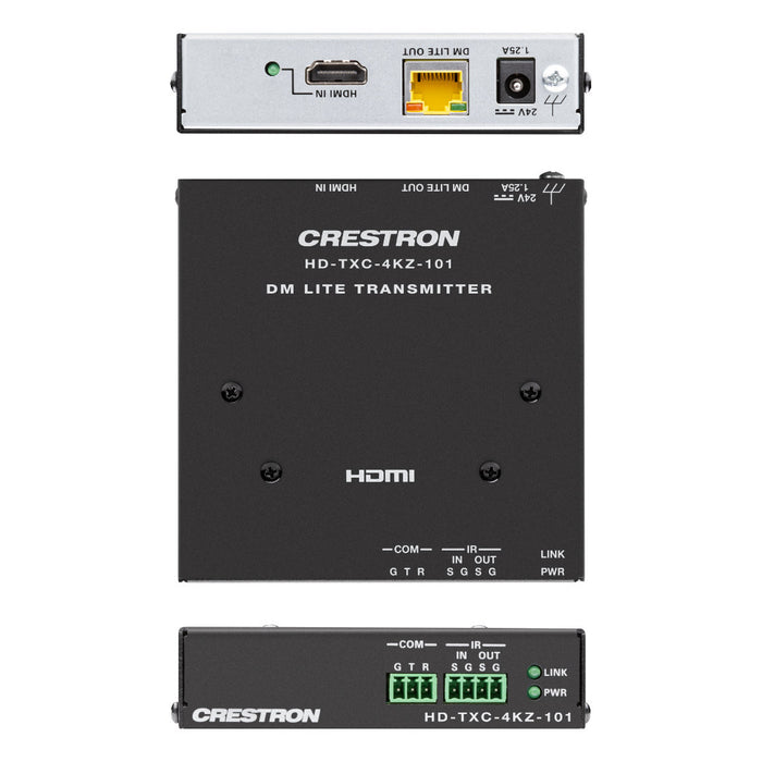 Crestron HD-TXC-4KZ-101 DM Lite 4K60 Transmitter for HDMI, RS‑232, & IR Signal Extension over CATx Cable