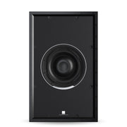 Front view of the DALI Phantom SUB S-100 in-wall subwoofer, designed for discreet, high-performance bass in custom home theater and audio installations.