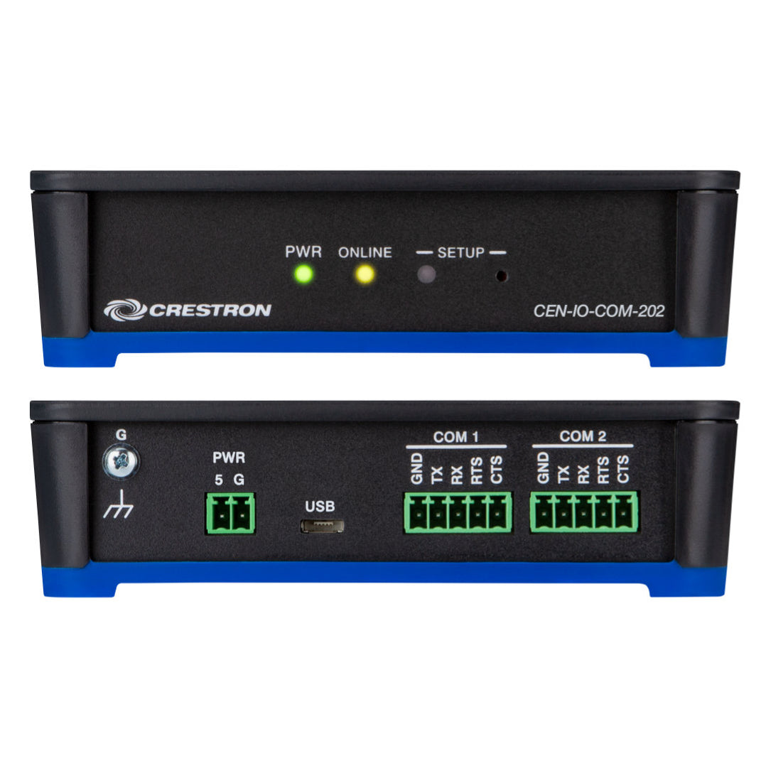 Crestron CEN-IO-COM-202 Wi-Fi Network I/O Extender with 2 COM Ports ...
