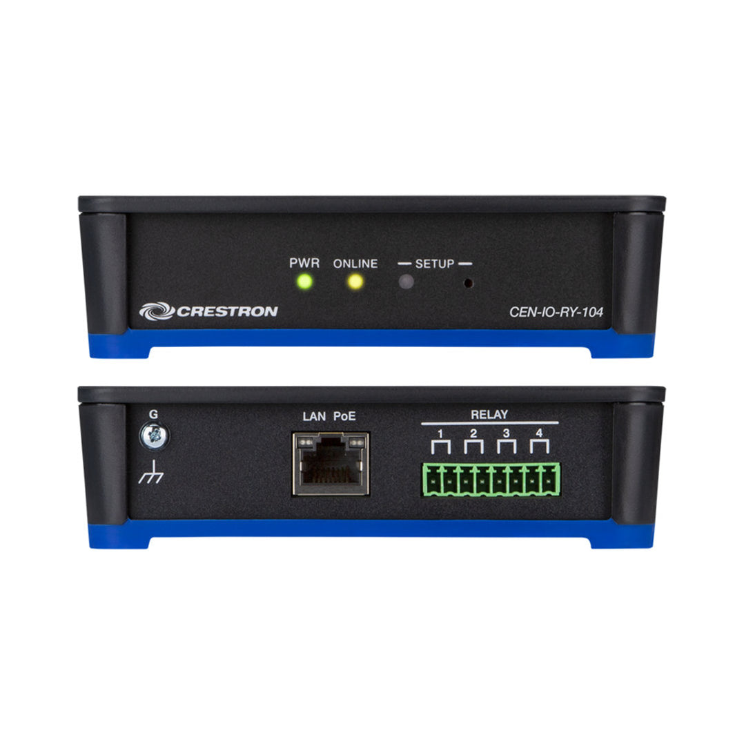 Crestron CEN-IO-RY-104 Wired Ethernet Module with 4 Relays — Formwave