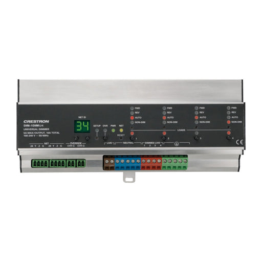 Crestron DIN-1DIMU4 DIN Rail Universal Dimmer (4-Channel, 1 Feed)