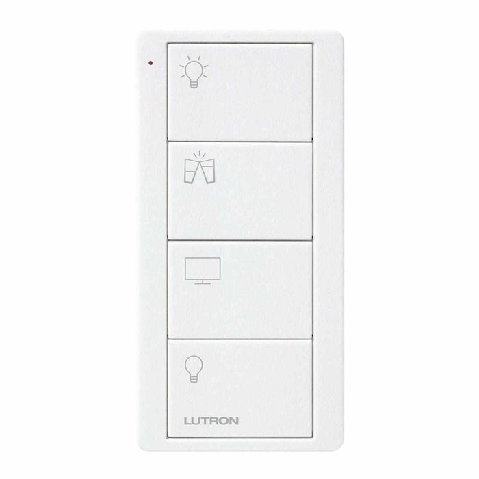 Lutron RA2 Select 4-Button Pico Wireless Keypad - Living Room - White