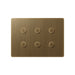 Lutron Alisse Lighting & Shading Wall Keypads (3-Column, 2-Button)