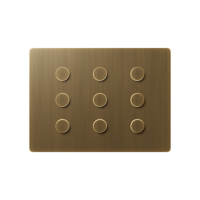 Lutron Alisse Lighting & Shading Wall Keypads (3-Column, 3-Button)