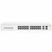 Front view of the HPE Aruba Instant On 1430 26-Port switch with 2 SFP ports, designed for simple, unmanaged Ethernet connectivity in small networks.