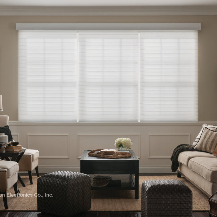 Lutron Sivoia QS Horizontal Sheer Blinds