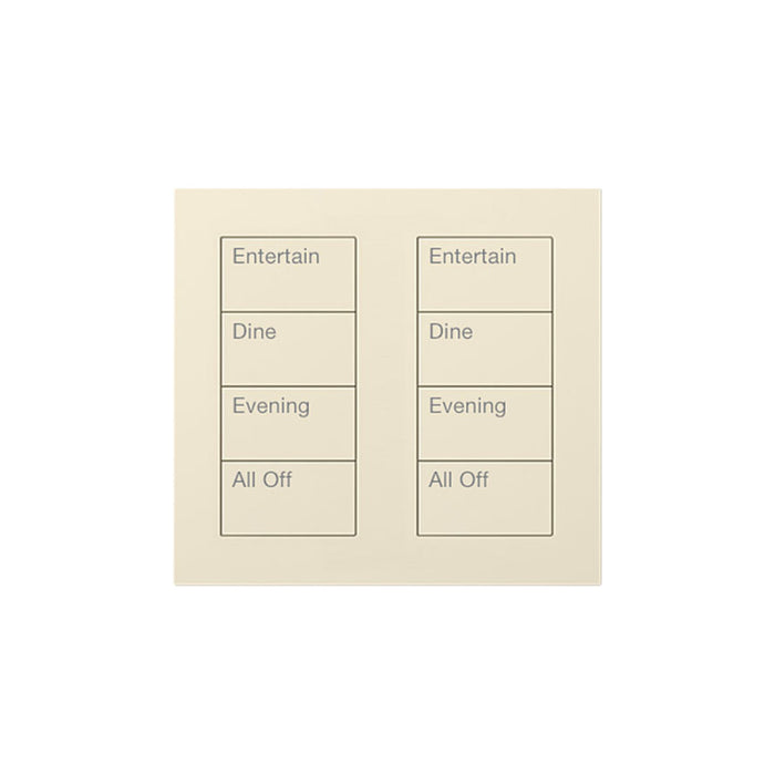 Lutron Square Palladiom Lighting & Shading Keypad (2-Column, 4-Button)