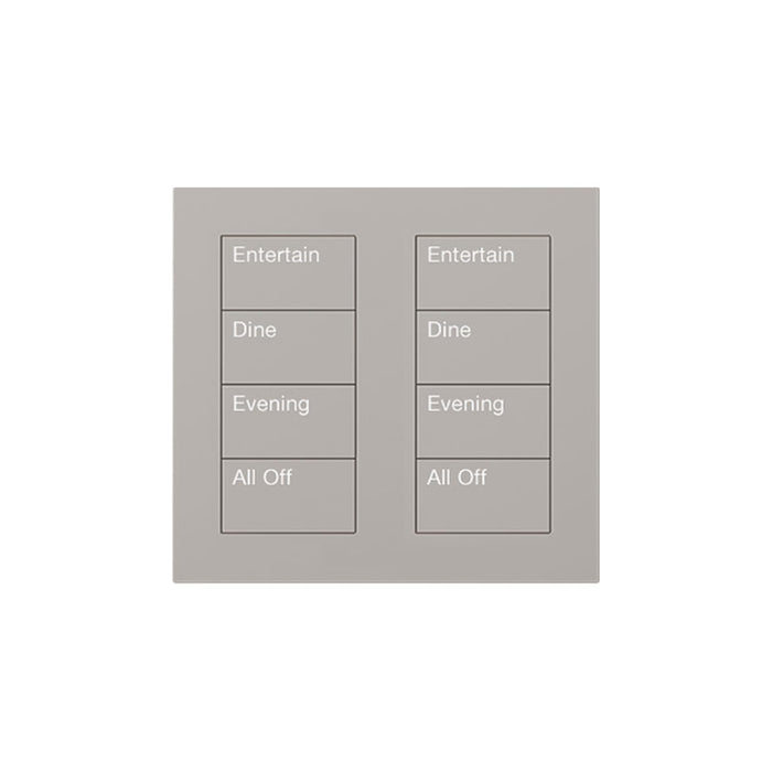 Lutron Square Palladiom Lighting & Shading Keypad (2-Column, 4-Button)