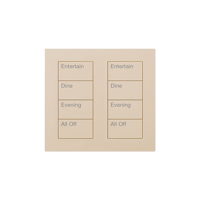 Lutron Square Palladiom Lighting & Shading Keypad (2-Column, 4-Button)