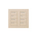 Lutron Square Palladiom Lighting & Shading Keypad (2-Column, 4-Button)