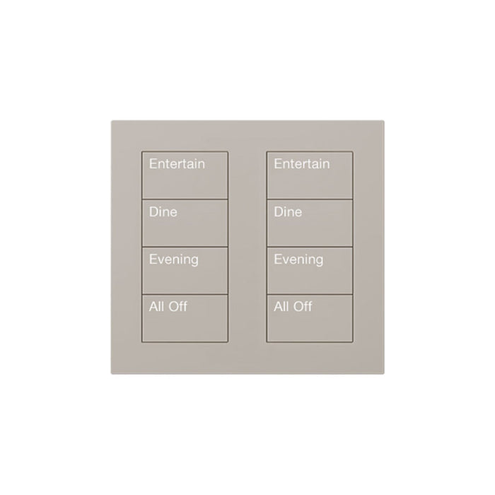 Lutron Square Palladiom Lighting & Shading Keypad (2-Column, 4-Button)