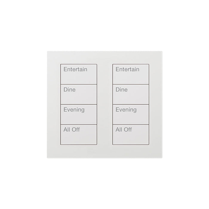 Lutron Square Palladiom Lighting & Shading Keypad (2-Column, 4-Button)