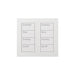 Lutron Square Palladiom Lighting & Shading Keypad (2-Column, 4-Button)