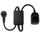 Lutron RRK-P20-240F-BL RF power module in black finish, 240V panel-mount device for HomeWorks QS lighting control systems