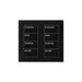 Lutron Square Palladiom Lighting & Shading Keypad (2-Column, 4-Button)