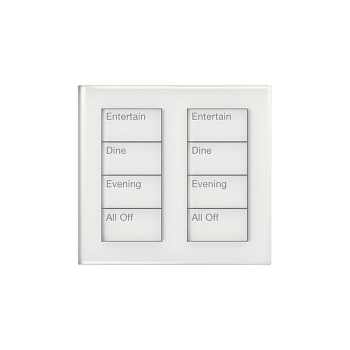 Lutron Square Palladiom Lighting & Shading Keypad (2-Column, 4-Button)