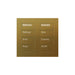 Lutron Square Palladiom Lighting & Shading Keypad (2-Column, 4-Button)