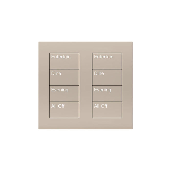 Lutron Square Palladiom Lighting & Shading Keypad (2-Column, 4-Button)