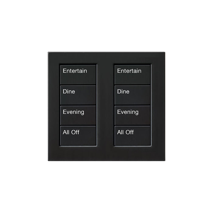 Lutron Square Palladiom Lighting & Shading Keypad (2-Column, 4-Button)