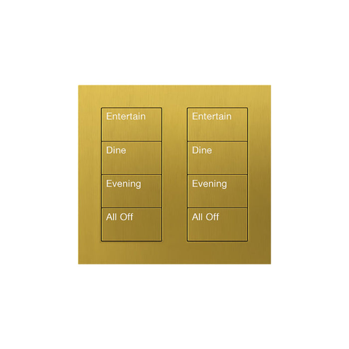 Lutron Square Palladiom Lighting & Shading Keypad (2-Column, 4-Button)