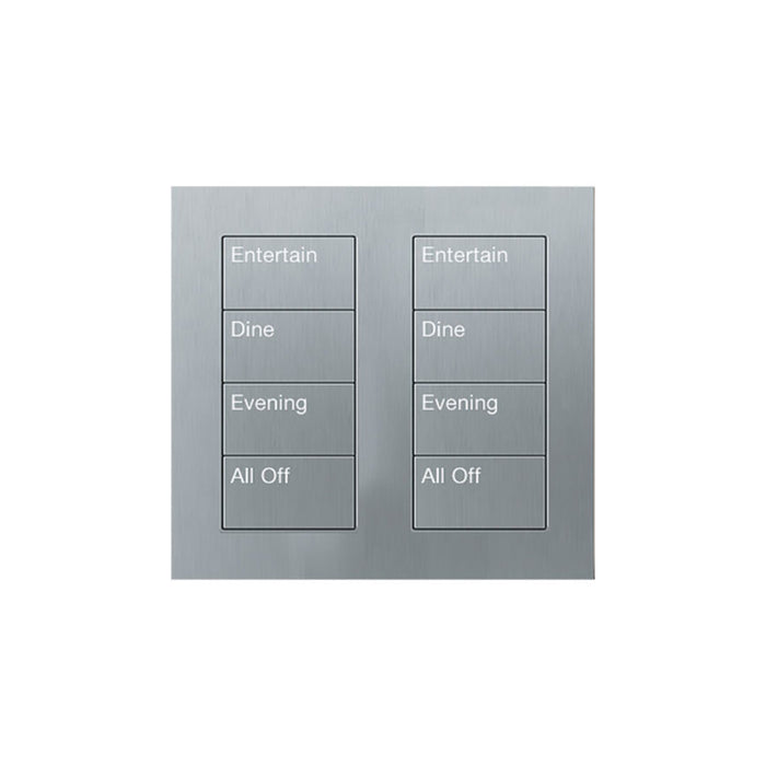 Lutron Square Palladiom Lighting & Shading Keypad (2-Column, 4-Button)