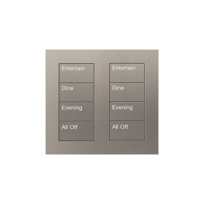 Lutron Square Palladiom Lighting & Shading Keypad (2-Column, 4-Button)