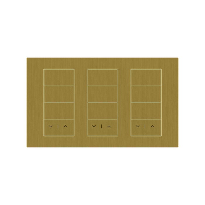 Lutron Square Palladiom Lighting & Shading Keypad (3-Column)