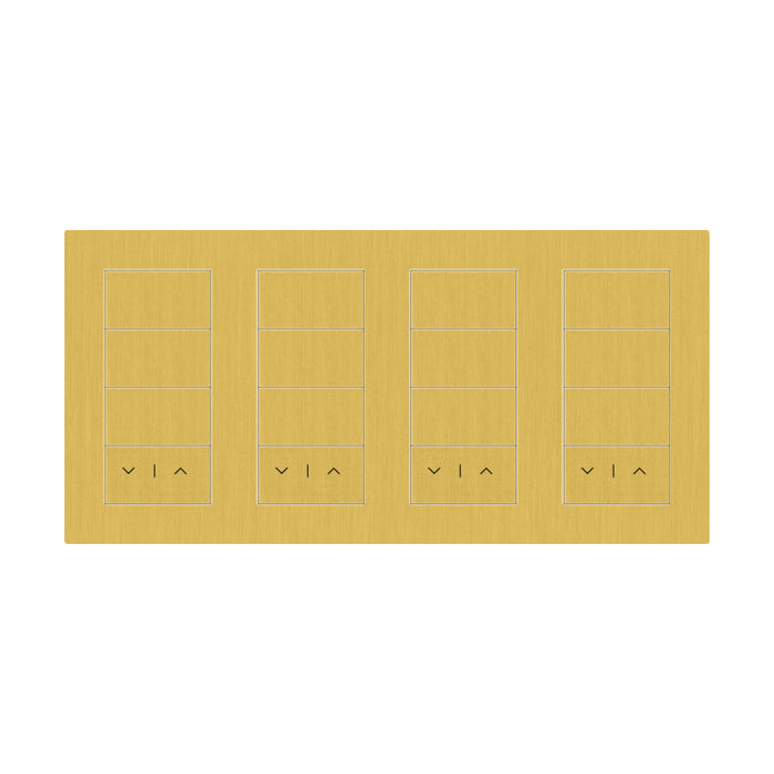 Lutron Square Palladiom Lighting & Shading Keypad (4-Column)
