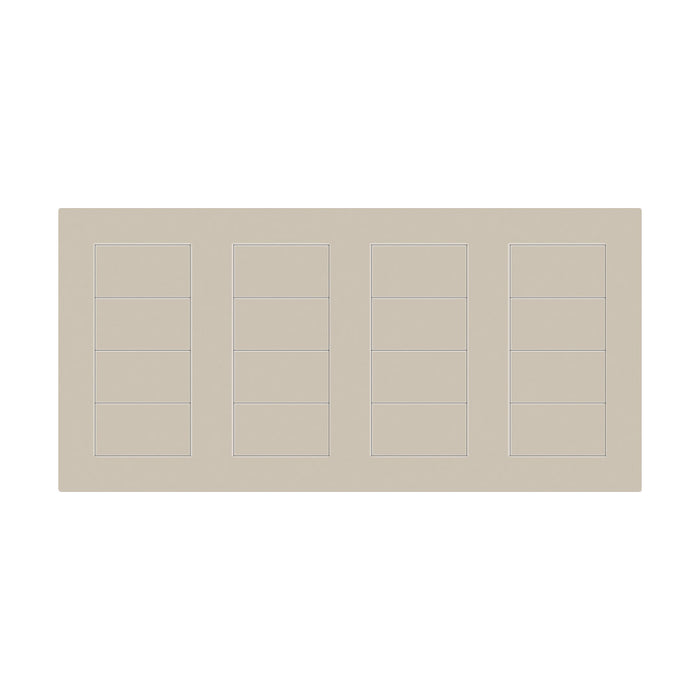 Lutron Square Palladiom Lighting & Shading Keypad (4-Column)