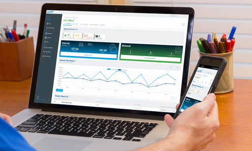 Screenshot of OvrC Remote Management Platform dashboard by Snap One, showing device control and monitoring interface