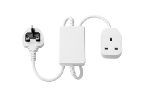 Lutron RadioRA 3 plug-in table lamp dimmer, white, RR3K-P20-240G-AW.