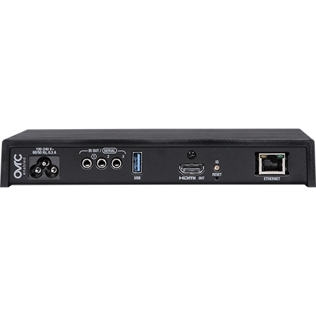 Front view of the Control4 CORE Lite (C4-CORE-LITE-02), a compact smart home controller designed for foundational automation...