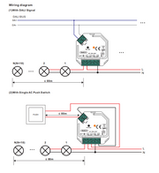The SR-2303SAC-HP is an innovative AC phase cut dimmer with DALI and Push control interface.