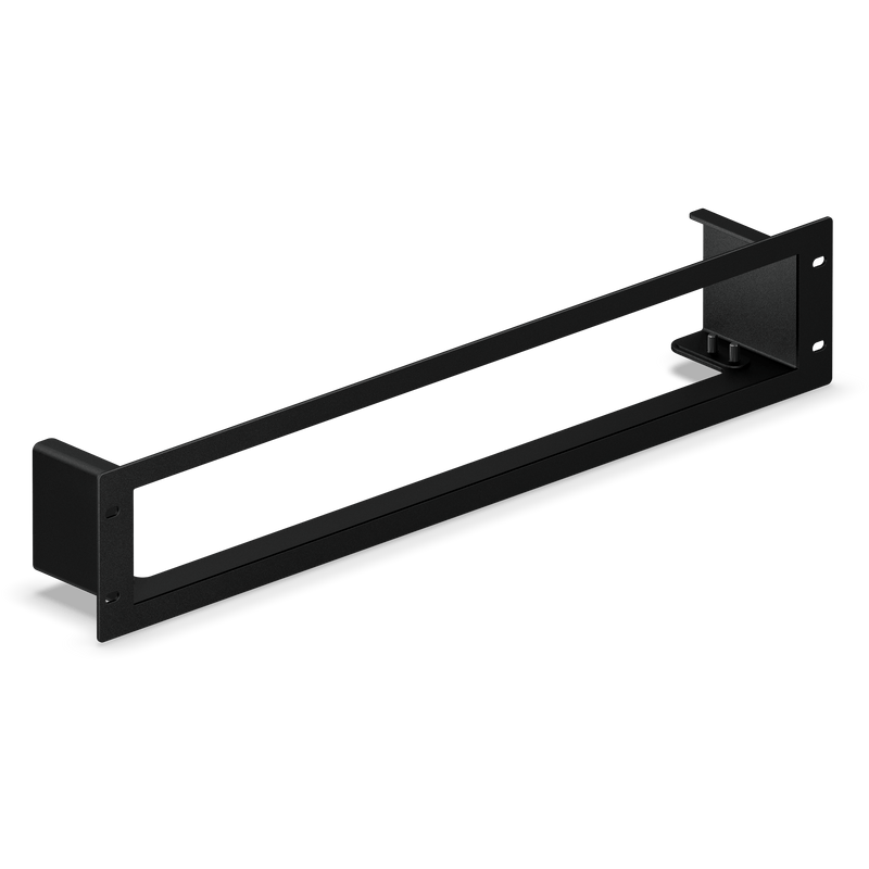 Sonos Amp Multi 2U rack mount kit in black, front view