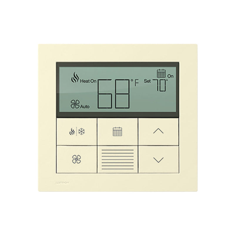 Lutron Palladiom Thermostat, wall-mounted, part of the HomeWorks QS system by Lutron, with minimalist design and premium...
