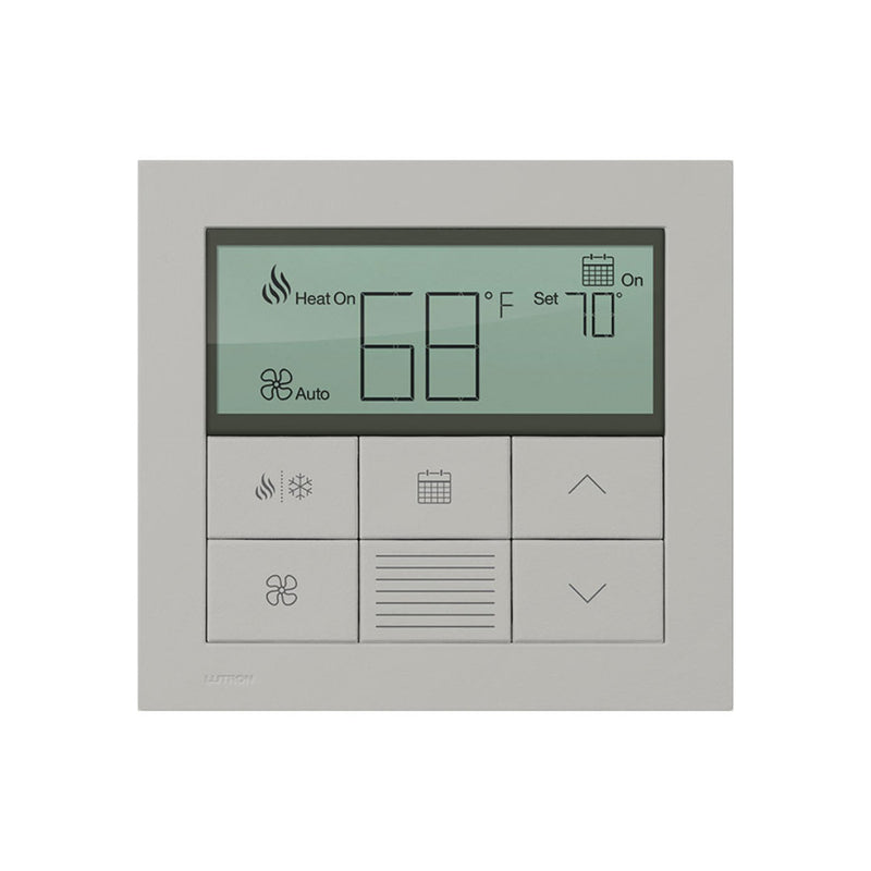 Lutron Palladiom Thermostat, wall-mounted, part of the HomeWorks QS system by Lutron, with minimalist design and premium...