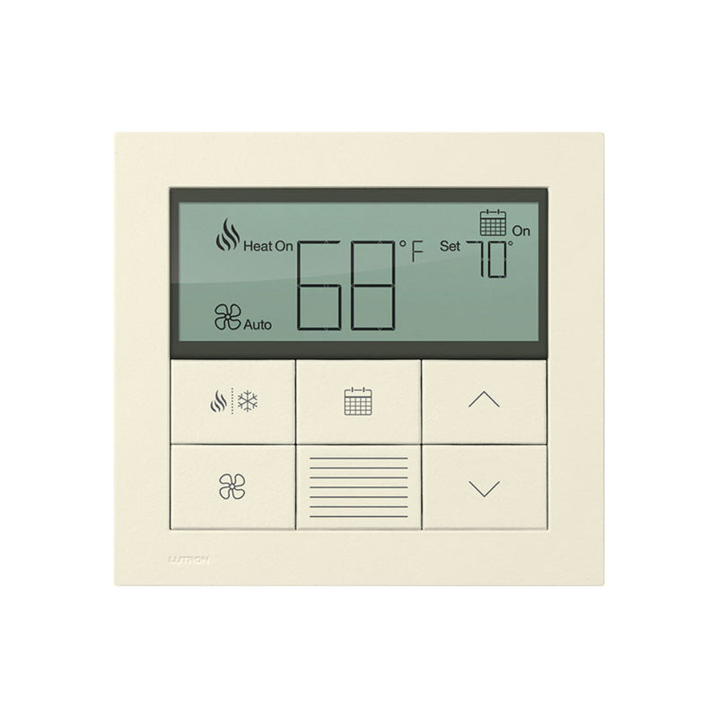 Lutron Palladiom Thermostat, wall-mounted, part of the HomeWorks QS system by Lutron, with minimalist design and premium...