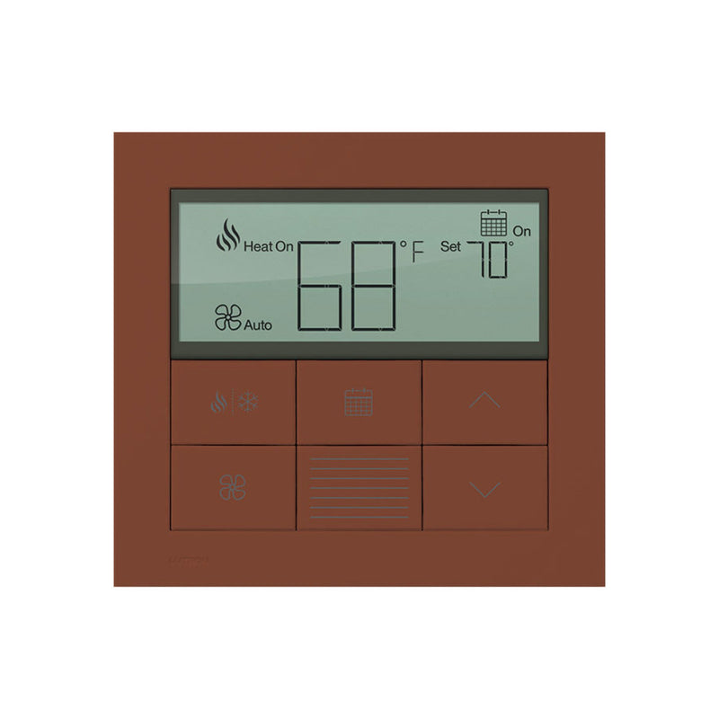 Lutron Palladiom Thermostat, wall-mounted, part of the HomeWorks QS system by Lutron, with minimalist design and premium...