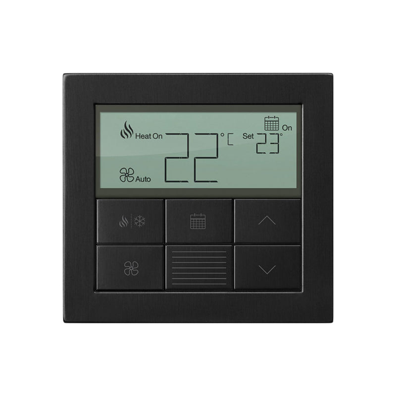 Lutron Palladiom Thermostat, wall-mounted, part of the HomeWorks QS system by Lutron, with minimalist design and premium...
