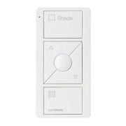 Lutron RA2 Select 3-Button Raise/Lower Pico Wireless Keypad - Shade Icon Engraving w/ Text - White